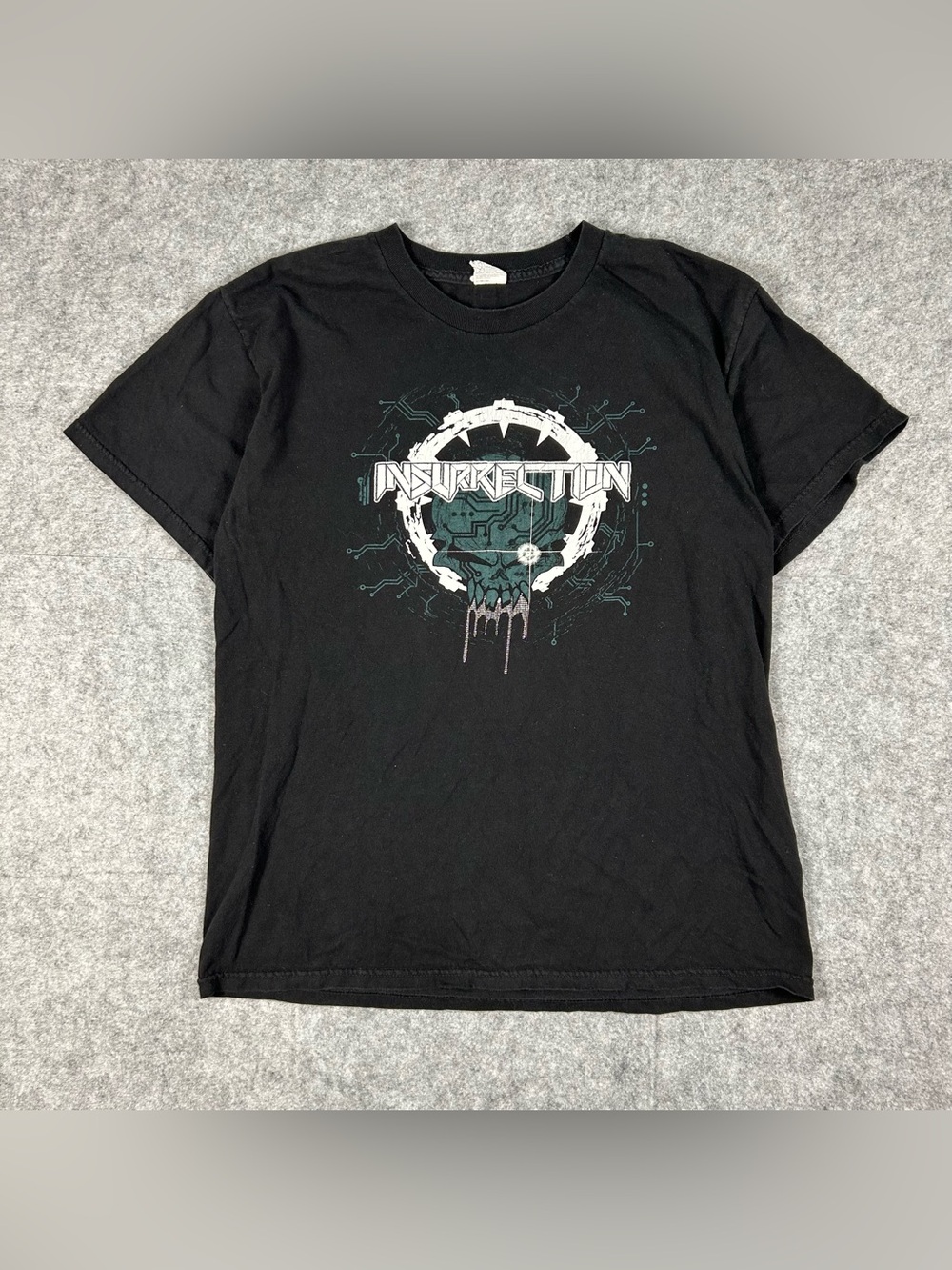 Vintage 2003 Insurrection Death Metal Band T Shirt Size Large
